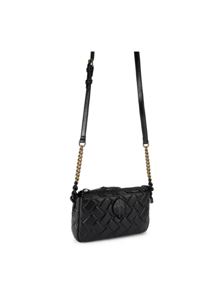 Kurt Geiger London torebka crossbody skórzana KENSINGTON czarna