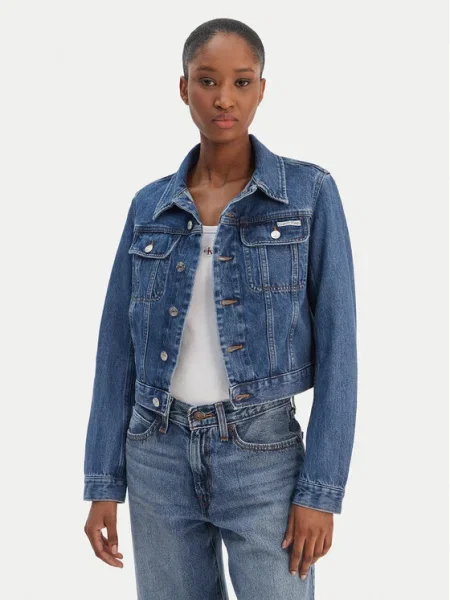 Calvin Klein Jeans Prechodná bunda modrá