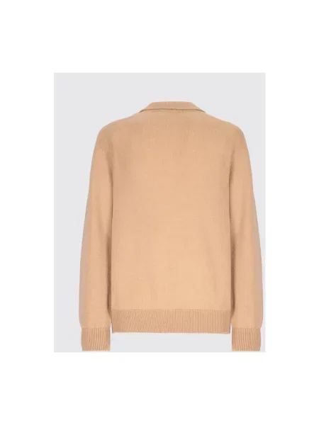 Sweter Laneus wełniany brązowy