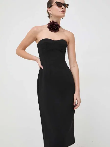 MAX&Co. rochie x Anna Dello Russo midi mulata negru