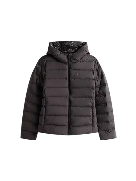 Tommy Jeans kurtka puchowa Kobiety jednolity S czarny