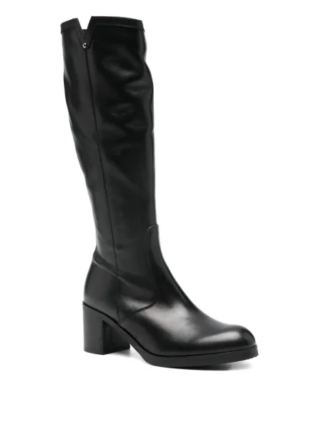 Botine Progetto din piele negru