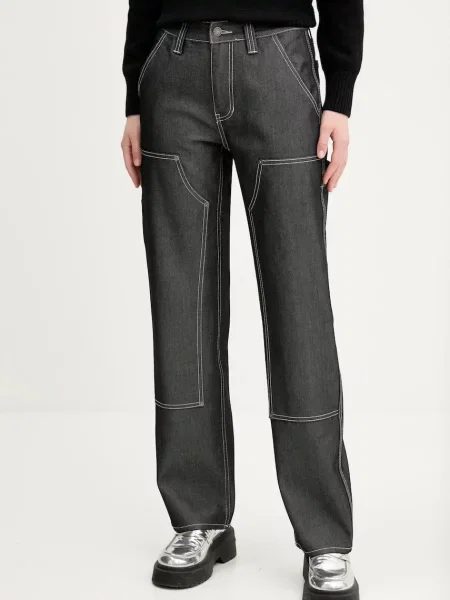 Traperice Guess Originals za žene visoki struk siva