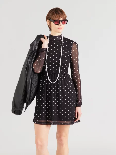 ONLY Rochie ONLERICA negru alb