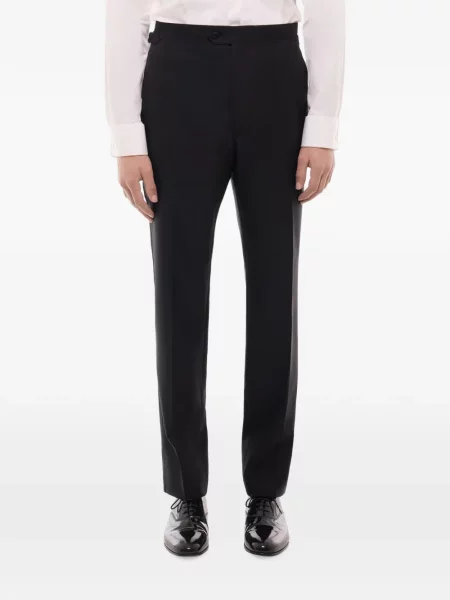 Pantaloni Fursac din satin negru