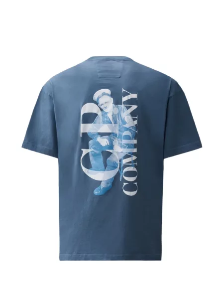 Tricou C.p. Company cu imagine albastru