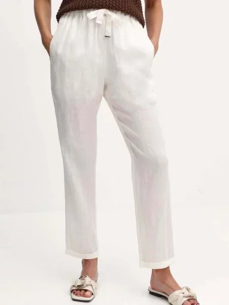 Boss Orange pantaloni de trening din neted bej