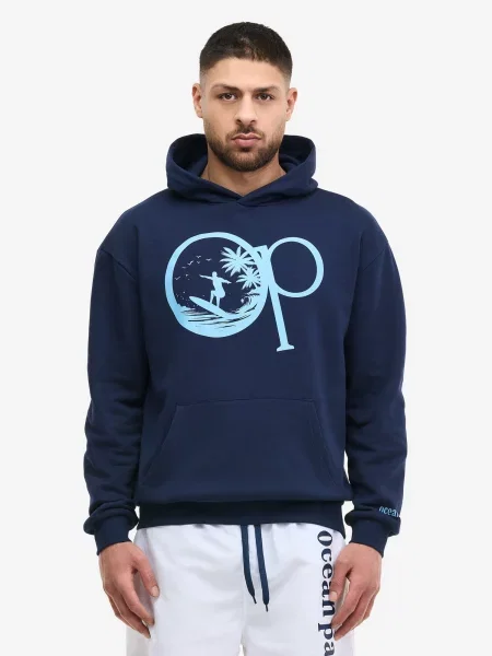 Ocean Pacific Mikina Popoya námornícka / azúrová modrá