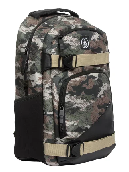 Volcom Rucsac Grindstone Skate maro / gri / verde jad negru