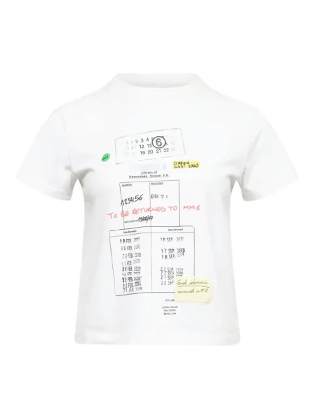 Tricou Mm6 Maison Margiela alb