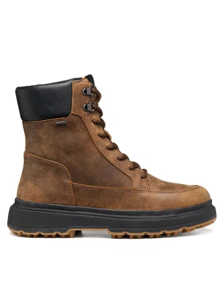 Geox Зимни обувки D Lamidie + Grip Abx Тъмнокафяв