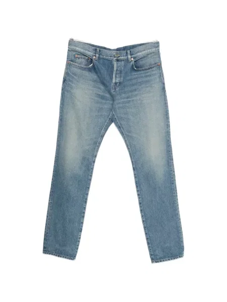 Дънки Saint Laurent с автограф синьо