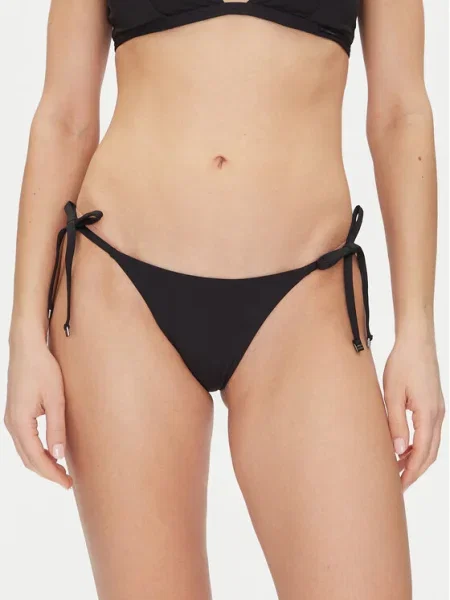 Calvin Klein Swimwear Bikini alsó String Side Tie fekete