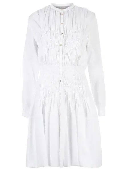 Rochie tip cămașă Maison Rabih Kayrouz de costum alb