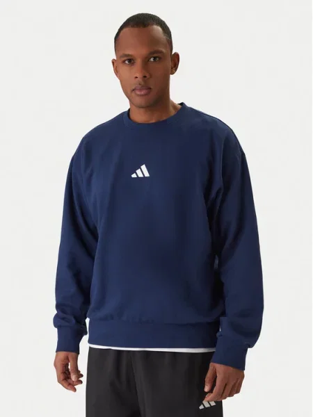 Adidas Bluza Essentials Feel Cozy Granatowy
