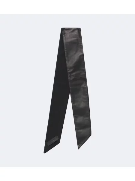 Fular Toteme din piele negru