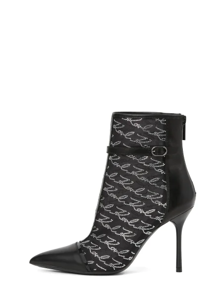 Škornji Karl Lagerfeld črna