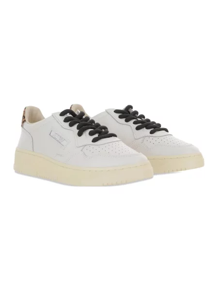 Sneakersy Autry na platformie brązowe