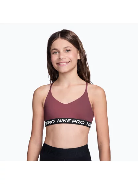 Lány melltartó Nike Pro Pink Smoke. Méret: rózsaszín