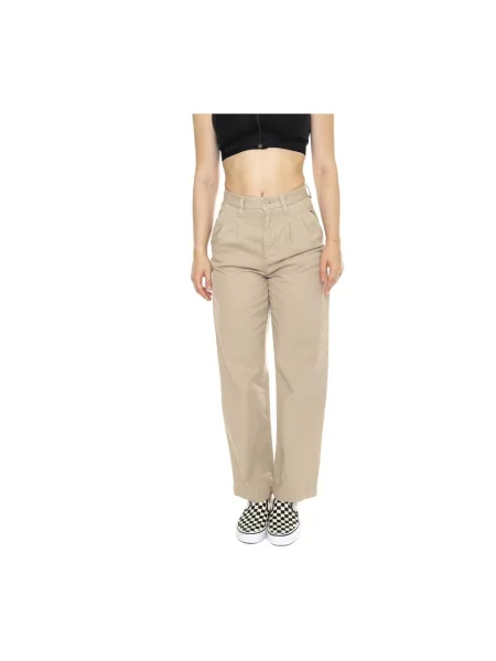 Spodnie Carhartt Wip beżowe