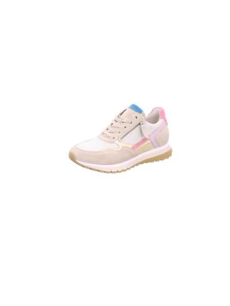 Sneakersy Gabor sznurowane skórzane beżowe
