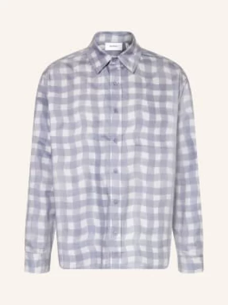 Axel Arigato Košile Distort Comfort Fit / černošedá / světle šedá