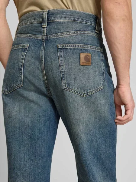 Jeansy w Efekt znoszenia Model AARON' Carhartt Wip niebieskie