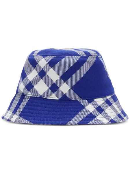 Pălărie Burberry în carouri albastru