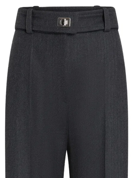 Pantaloni Patou de lână negru