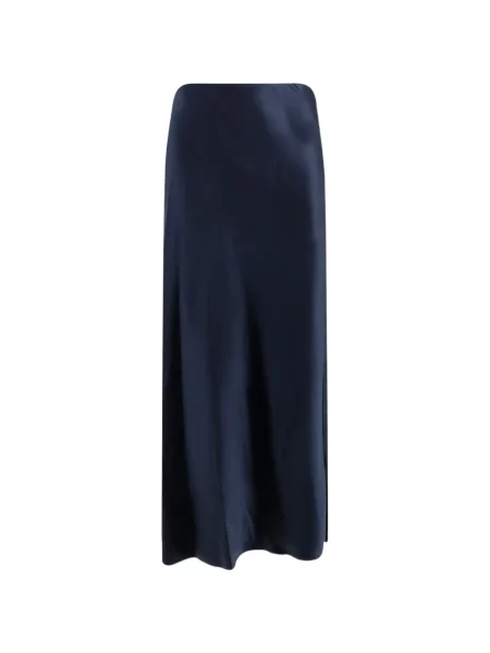 Fusta maxi Vince din satin albastru