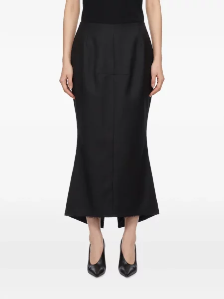Fustă midi Matières Fécales negru