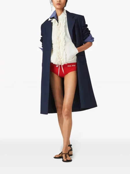 Raštuotas bikinis Miu Miu raudona