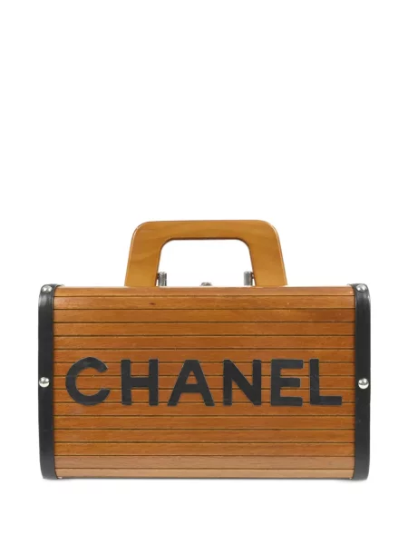 Kabelka Chanel Pre-owned s autogramem hnědá