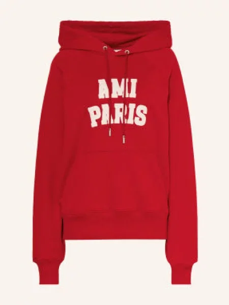 Ami Paris Bluza Z Kapturem rot czerwona