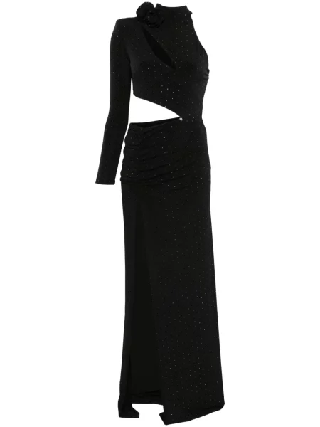 Rochie maxi Nissa de cristal de costum negru