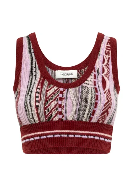 Top Laneus din jacard roz