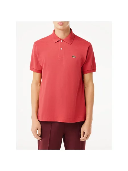 Koszulka polo Lacoste z krótkim rękawem różowa