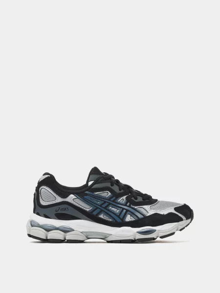 Кожаные повседневные кроссовки Asics синие