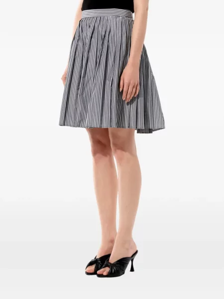 Fustă Balenciaga cu dungi albastru