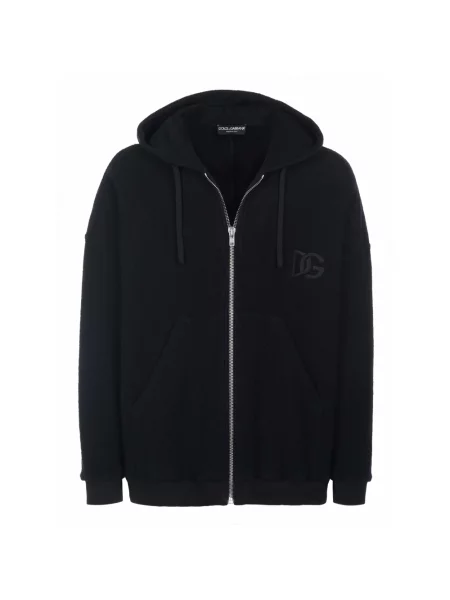 Sweter Dolce And Gabbana z kapturem czarny