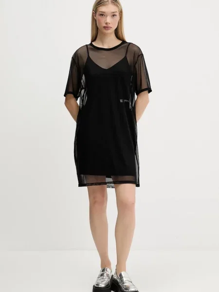 Karl Lagerfeld Jeans sukienka mini prosta czarny