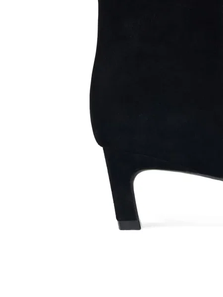 Cizme scurte 12 Storeez din piele de căprioară negru