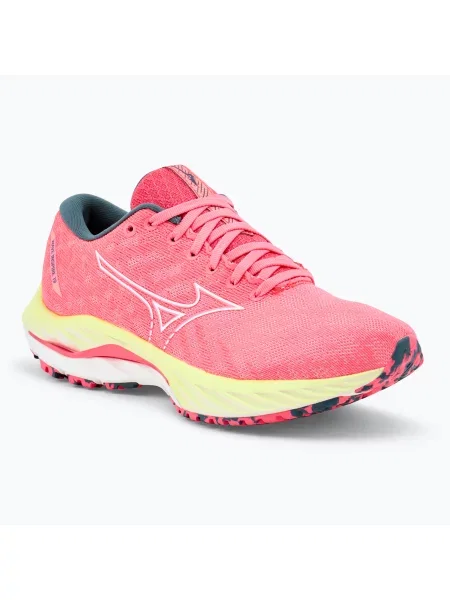 Дамски обувки за бягане Mizuno Wave Inspire 19 hi vis pink/ snow white/ luminous бяло
