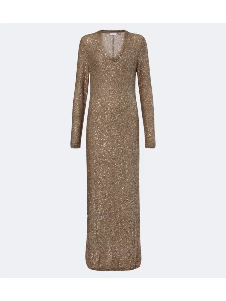 Rochie maxi Brunello Cucinelli maro