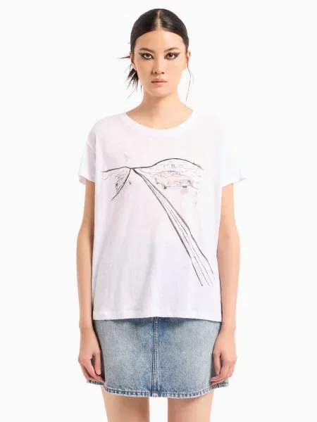 Armani Exchange Футболка білий