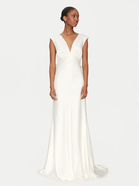 YAS Rochie de seară Dottea Écru alb