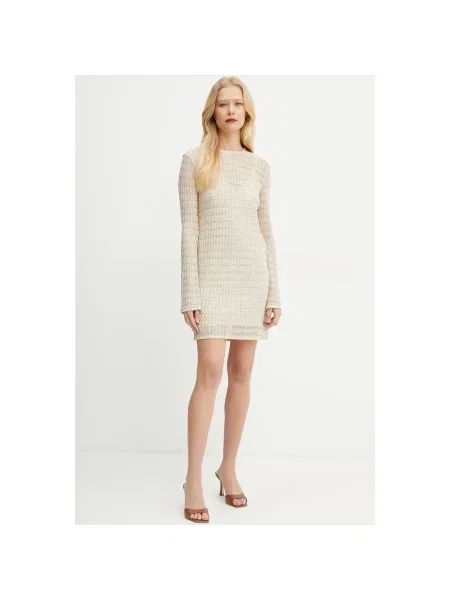 Sukienka mini Missoni beżowa