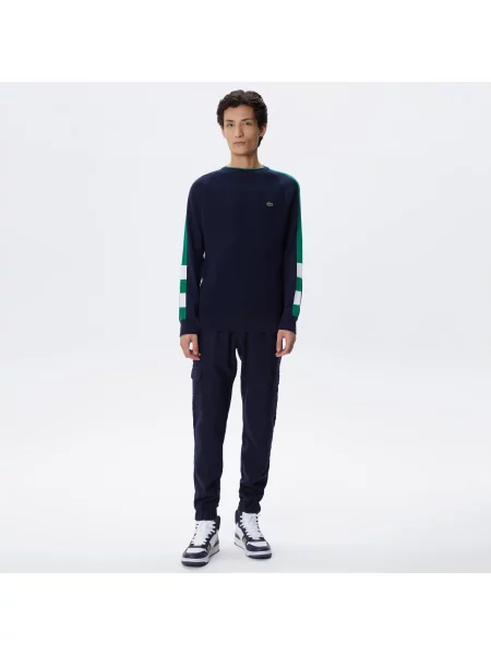 Lacoste Sweter Lacoste granatowy