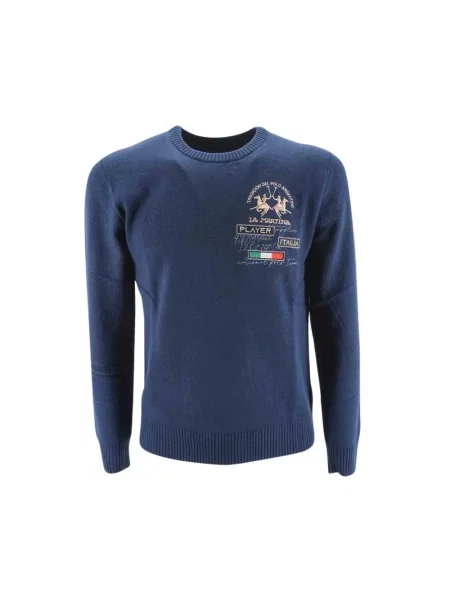 Sweter La Martina niebieski