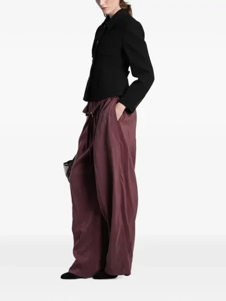 Pantaloni palazzo Chloé roșu
